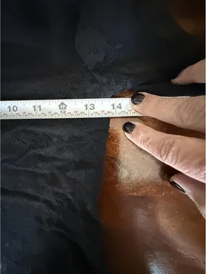 Black Sheer Floral Lace Long Sleeve Top thumbnail 8