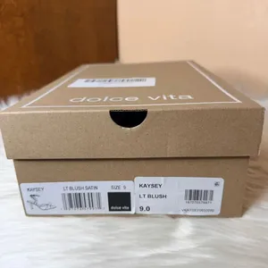 Dolce Vita Kaysey Light Blush Satin Heels Size 9 thumbnail 5