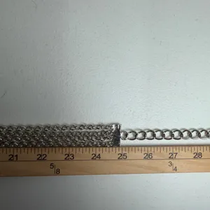 Vintage OS Chain Belt Silver Multi-Strand Boho Adjustable Y2K Accessory thumbnail 7