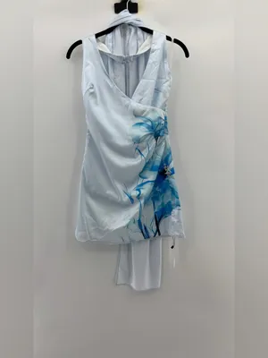 More To Come Demetria Mini Dress in Blue Floral thumbnail 3