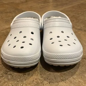 Crocs Blue Classic Lined Clog Shoes Unisex M9 W11 Comfort Faux Fur thumbnail 4