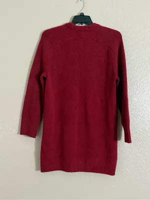 Abercrombie & Fitch Madeline Red Wool Blend Sweater Mini Dress NWT M TALL thumbnail 11