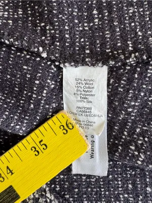 J. Crew Black and White Tweed Fit and Flare Mini Dress Size 4 thumbnail 8