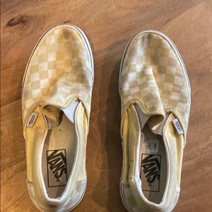 Vans Yellow and White Checkered Slip-Ons thumbnail 2