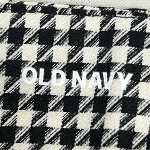 Old Navy 8 high rise pixie checkers pants black white FLAWED thumbnail 3