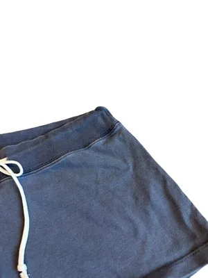 Brandy Melville Slate Blue Cotton Lounge Shorts Drawstring One Size Small thumbnail 6