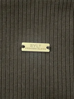 Women’s BYLT Premium Basics Ribbed High-Neck Longline Sports Bra Tank Top Size S thumbnail 6