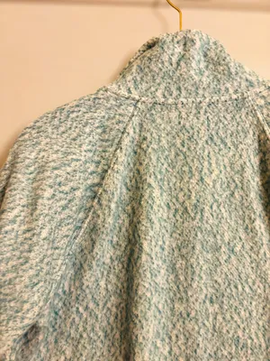 LL Bean Women’s Small Mottled Full Zip Fleece Cardigan Heathered Gorpcore Fitted thumbnail 3