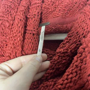 Free People Shades of Dawn Pullover Sweater Cowl Neck Slouchy Cable Knit Large thumbnail 6