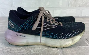 Brooks Glycerin 20 Sneakers Shoe Women 10 Navy Blue Running Athletic 1203691B499 thumbnail 1