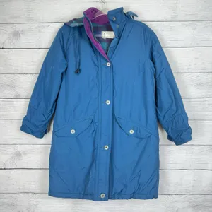 Vtg LL Bean 90s Jacket Womens Large Parka Coat‎ Fleece Lined Ski Outdoors Winter thumbnail 1