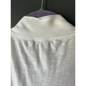 Gillian O'Malley White Lightweight Robe with Tie Belt, Size M thumbnail 6