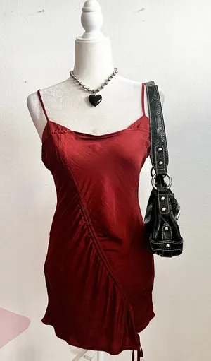 Intimately Free People Slip Dress Rust‎ Boho Bohemian Coquette Fairycore Size XS thumbnail 1
