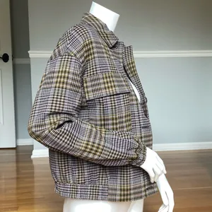 Vero Moda Plaid Check Jacket Shacket Women’s Size US 2 EU 34 Button Front thumbnail 2