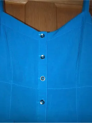 Express Bright Blue Spaghetti-Strap Mini Dress thumbnail 3