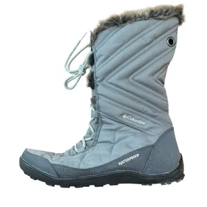 Columbia Women's Waterproof Winter Snow Boots‎ Faux Fur Lined Gray Size 10 thumbnail 2