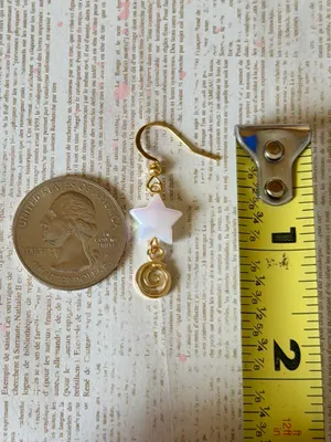 Handmade star & swirl dangle earrings⭐️❤️ thumbnail 8