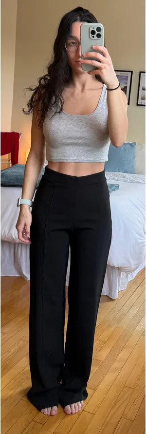 Boohoo Black Pants Slacks thumbnail 1