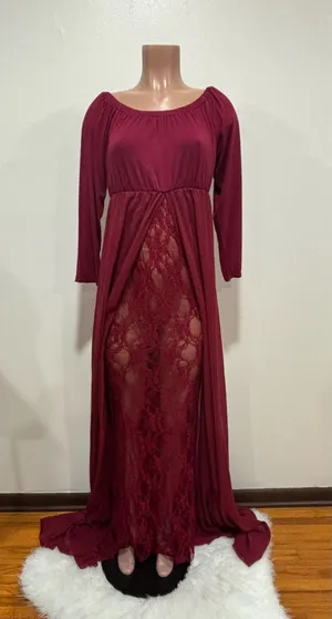 Red Maternity Dress Size L thumbnail 1