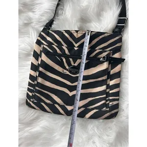 Coach Zebra print Black and Cream Crossbody Bag thumbnail 8