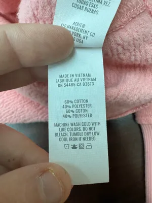 Aerie Pink Quarter Zip Cropped Oversized Hoodie Size Medium thumbnail 5