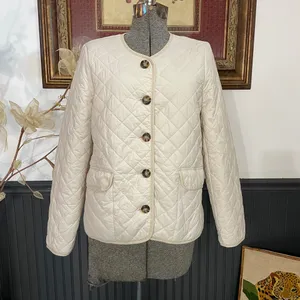 J.Crew Signature Puffer Lady Jacket Dusty Ivory Quilted PrimaLoft Sz 6 🧡🎀 thumbnail 4