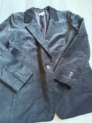 LOFT Petites Black Velvet Blazer, Size 8P — Elegant thumbnail 4