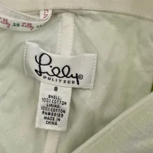 Lilly Pulitzer Green Strapless Top with Crab Print thumbnail 2