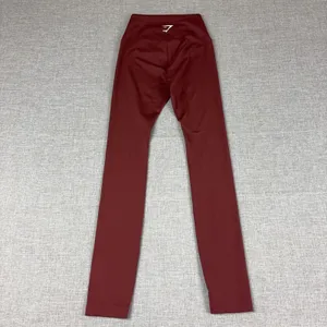 Gymshark‎ Leggings Womens XS Red Ankle Skinny Elastic Waist Yoga Gym Training thumbnail 8
