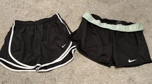 Nike Dri-Fit Black Athletic Running Shorts Women Size S‎ thumbnail 1