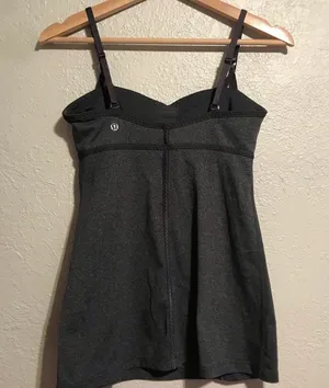 LULULEMON 4 dark grey tank top thumbnail 1