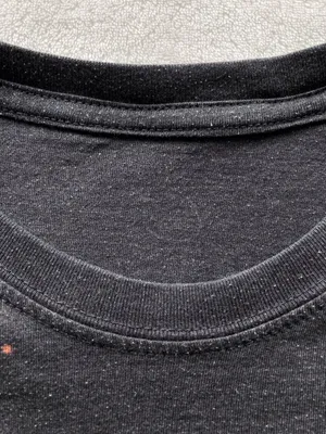 NIRVANA Black Tie-Front distressed tee with Multicolor Smiley Graphic thumbnail 10