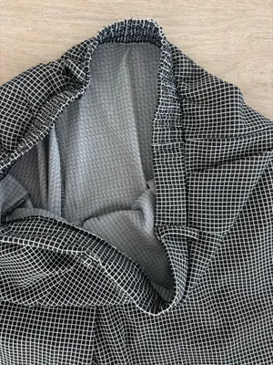 Checkered Work Pants Gray Size M thumbnail 3