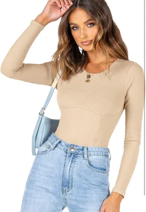 Reoria Bodysuit Tan thumbnail 1