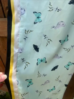 Victoria’s Secret Butterflies And Bunnies Satin Pajama Pants Size Large thumbnail 4
