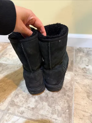 Women’s UGG Faux Fur Lined Winter Boots Black thumbnail 4