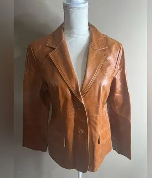 For Joseph 100% leather coat camel color size large thumbnail 1
