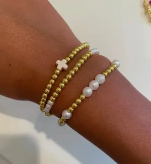 Gold Stackable Bracelets thumbnail 1