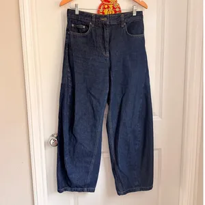 Zara‎ ZW Collection Mid Rise Baggy Jeans US 6 thumbnail 3