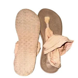 Sanuk Yoga Sling Sandals Womens Size 7 Pink Fabric Thong Comfort‎ Casual thumbnail 7