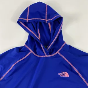The North Face Hoodie Womens Medium Blue Running Performance Sweatshirt‎ Graphic thumbnail 2