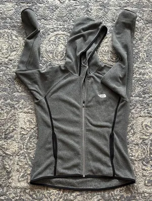The North Face Gray Zip-Up Hoodie thumbnail 1
