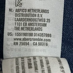 Abercrombie & Fitch Jeans Women 00 24 Blue A&F‎ Mom Jean High Waist Belted Fray thumbnail 9
