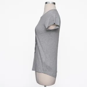 Zadig & Voltaire -‎ New! Skull Cotton & Modal T-shirt - Navy thumbnail 5