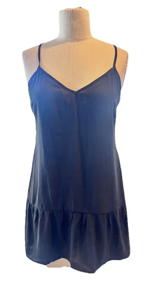 Abercrombie & Fitch Black Drop Waist Dress in Women’s Small, Tie Back , Mini thumbnail 1