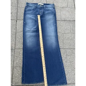 Agave Nectar Sirena Striped Flare Jeans Womens Size 27 Low Rise Denim Y2K USA thumbnail 11