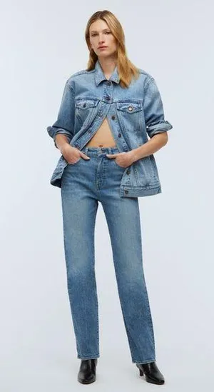 NWT Madewell The '90s Straight Jean 23 broken zipper needs repair/replacement thumbnail 1