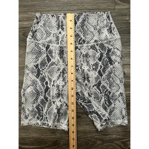 Alo Yoga snakeskin vapor biker shorts thumbnail 3