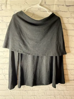 Vintage soft surroundings Women's Off-Shoulder Black Sweater size medium thumbnail 1
