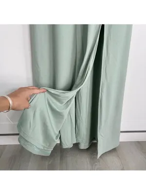 Birdy Grey Alex Crepe Sage Green Square Neck Bridesmaid Maxi Dress Gown Small thumbnail 10